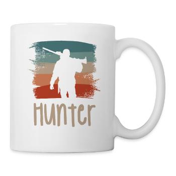 Retro Vintage Classic Hunter Hunting - Tasse - Weiß - Rechts