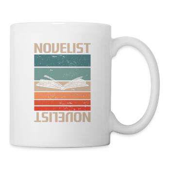 Retro Vintage Novelist Novel Author - Mug - white - Right
