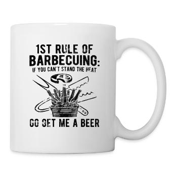 Grillparty Spruch Zum Grillen Grill - Tasse - Weiß - Rechts
