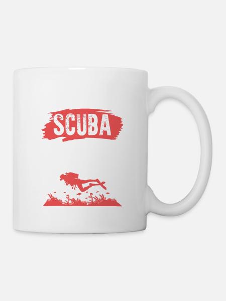 Tauchen scuba diving - Tasse - Weiß
