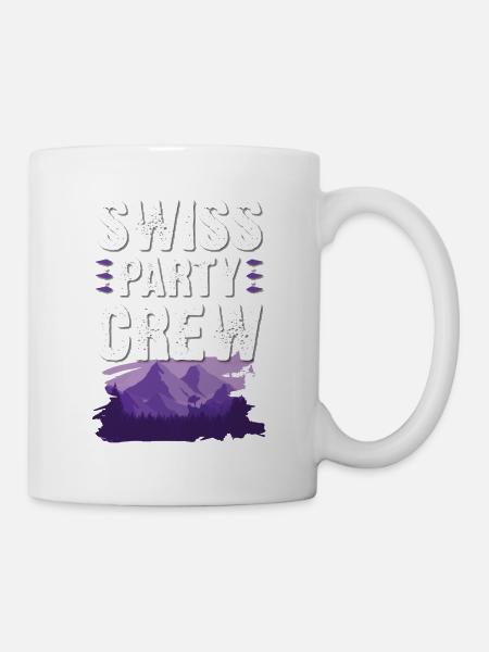 Swiss Party Crew - Tasse - Weiß