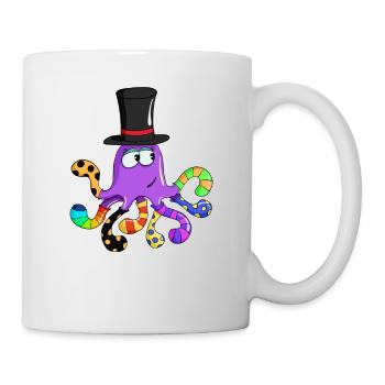 Funny Special Sea Animal Socktopus Colorful - Tasse - Weiß - Rechts