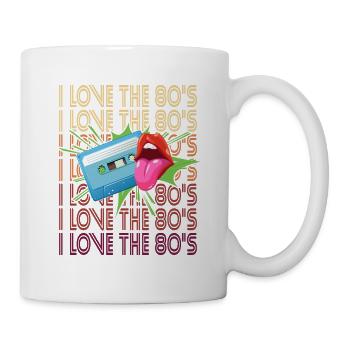 80s Retro Cassette 80s Outfit I Love the 80s - Mug - white - Right