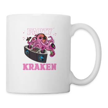 Let's Get This Party Kraken DJ Mode Melodious - Tasse - Weiß - Rechts