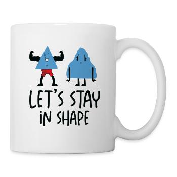 Gym Mignon Motivationnel Géométrique - Mug blanc - blanc - Droite