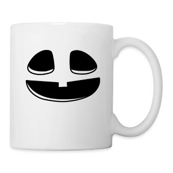 Smile Pumpkin Head Pumpkin Face Halloween - Tasse - Weiß - Rechts