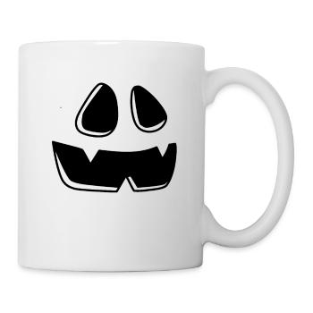 Adorable Pumpkin Head Pumpkin Face Halloween - Tasse - Weiß - Rechts