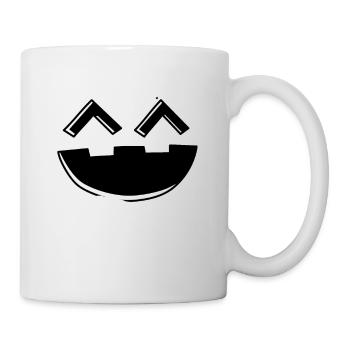 Happy Pumpkin Head Pumpkin Face Halloween - Tasse - Weiß - Rechts