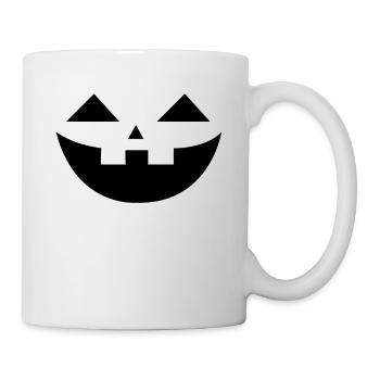 Smiling Pumpkin Face Pumpkin Head Halloween - Tasse - Weiß - Rechts