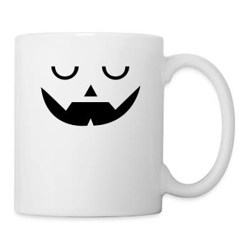 Sleep Pumpkin Face Pumpkin Head Halloween - Tasse - Weiß - Rechts