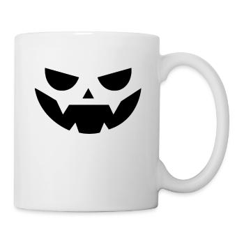 Horror Pumpkin Face Pumpkin Head Halloween - Mug - white - Right