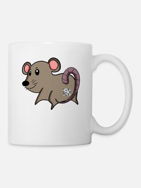 Mouse Ass - Mouse Butt - Mug blanc - blanc