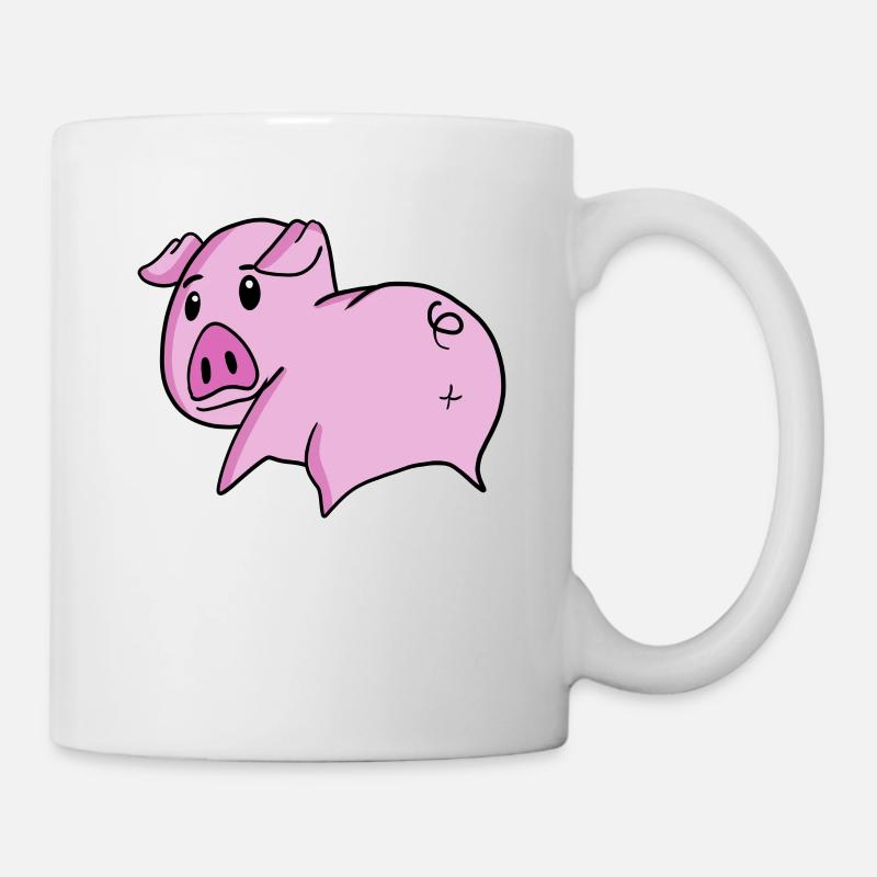 Pig Ass - Pig Butt - Tazza - bianco