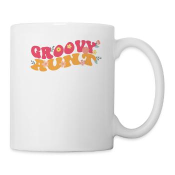 Groovy Tante Plantes de jardin Décorations florales - Mug blanc - blanc - Droite