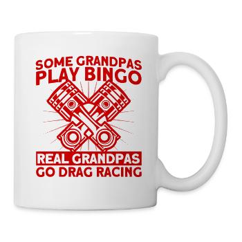 Rennwagen Drag Race Drag Racer Geschenk - Tasse - Weiß - Rechts