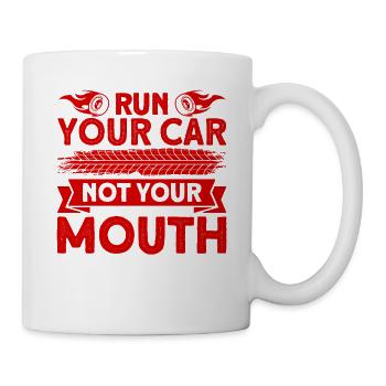 Drag Racing Drag Race Autorennen Geschenk - Tasse - Weiß - Rechts