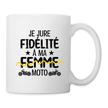 Motard Moto fan de moto | Motard - Mug blanc - blanc - Droite