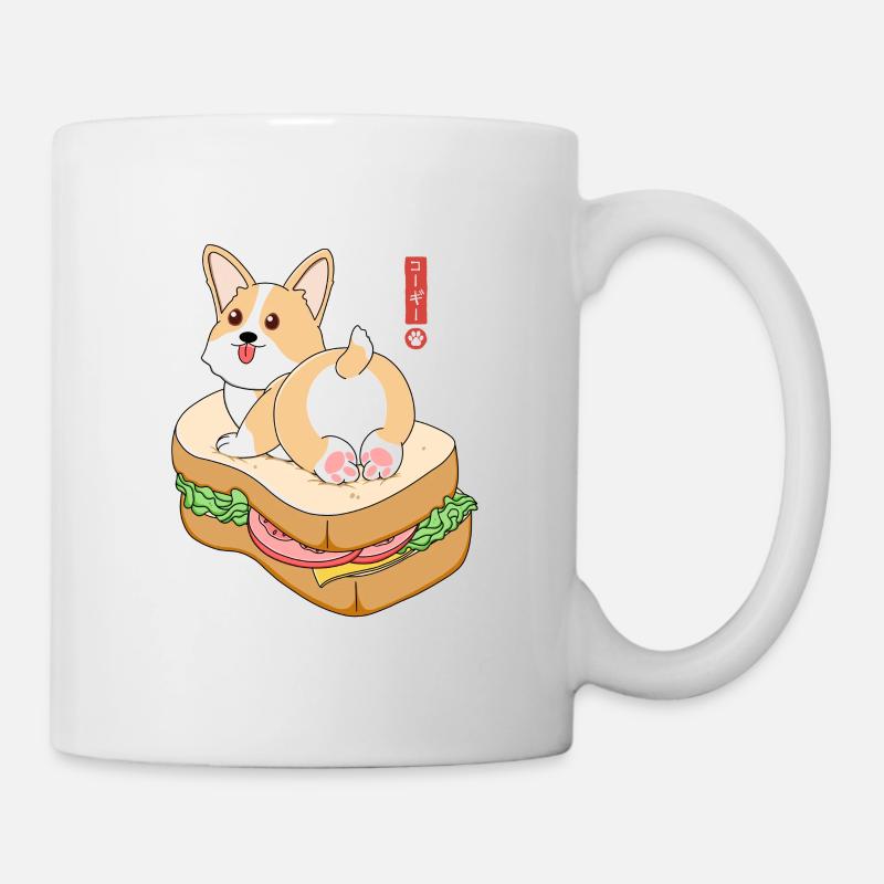 Corgi Sandwich - Mug - white