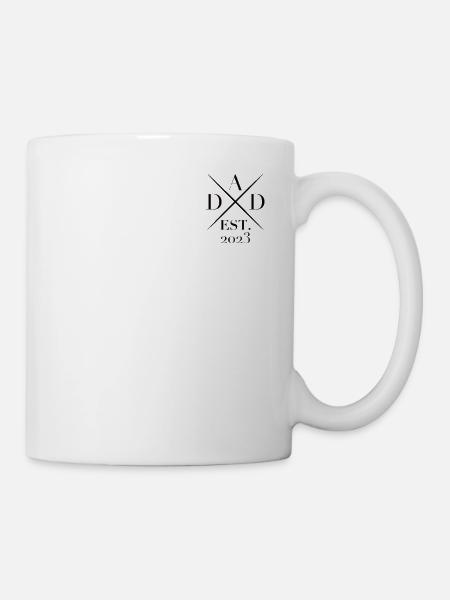 Papa est. 2023 futurs pères famille parents - Mug blanc - blanc