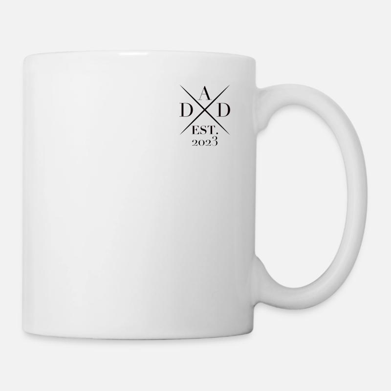 Dad est. 2023 werdende Väter Familie Eltern - Tasse - Weiß