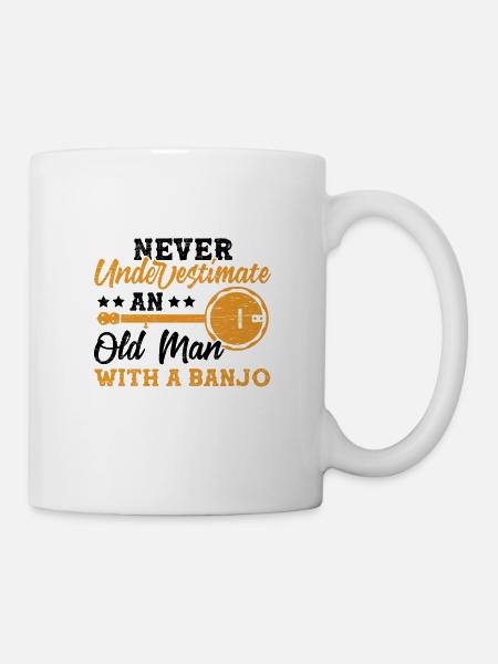 Alter Mann Mit Einem - Tasse - Weiß