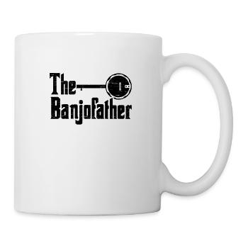 Le Banjo Père Musicien Guitare Bluegrass Banjo - Mug blanc - blanc - Droite