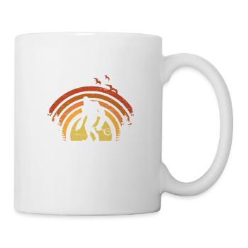 Banjo Bigfoot Musician Guitar Bluegrass Sasquatch - Mug - white - Right