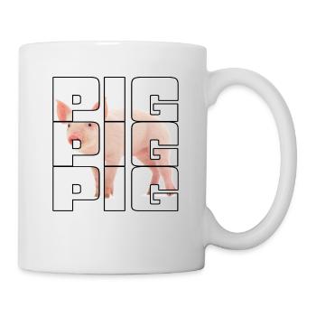 Cochon - Mug blanc - blanc - Droite