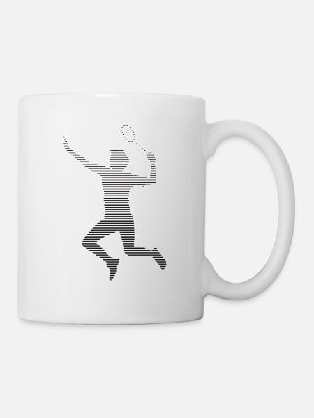 Badminton - Tasse - Weiß