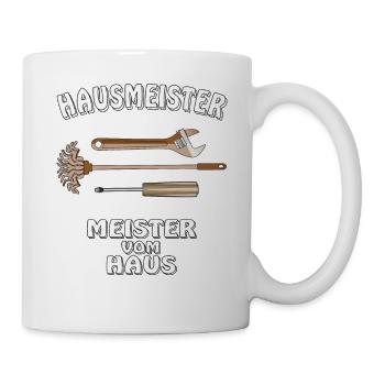 HAUSMEISTER MEISTER VOM HAUS - Tasse - Weiß - Rechts
