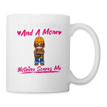 Je suis couvreur et maman rien ne me fait peur - Mug blanc - blanc - Droite