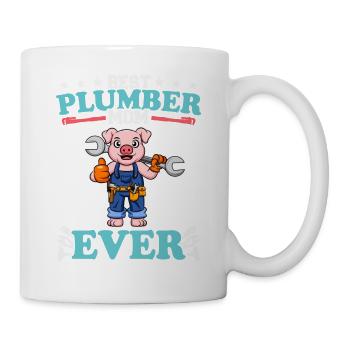 Best Plumber Mom Ever Plumbing Technician Crafts - Tasse - Weiß - Rechts