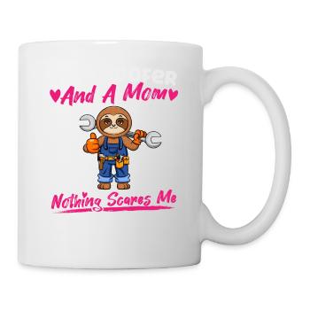Je suis couvreur et maman rien ne me fait peur - Mug blanc - blanc - Droite