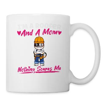 Je suis couvreur et maman rien ne me fait peur - Mug blanc - blanc - Droite