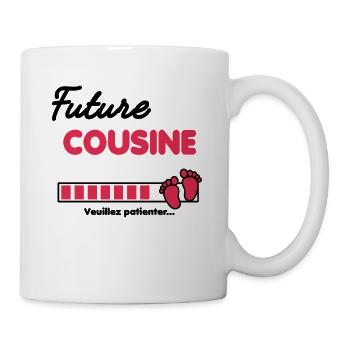 Future Cousine Annonce grossesse Cousine - Mug blanc - blanc - Droite