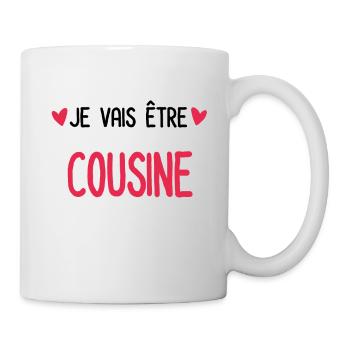 je vais être Cousine Annonce grossesse Cousine - Mug blanc - blanc - Droite