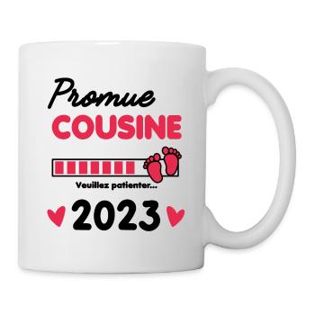 promue Cousine 2023 future Cousine - Mug blanc - blanc - Droite