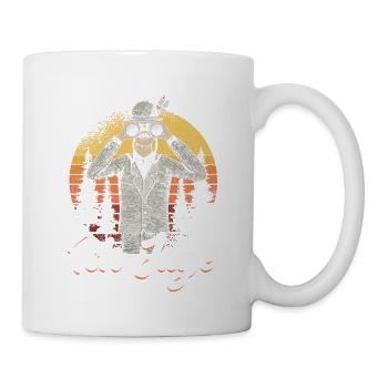 Lustiges Jagdhorn Fernglas Jäger Spruch design - Tasse - Weiß - Rechts