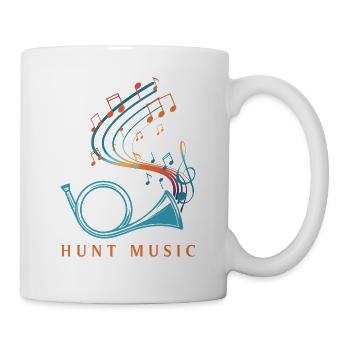 Jagdhorn Jäger Music group design - Mug - white - Right