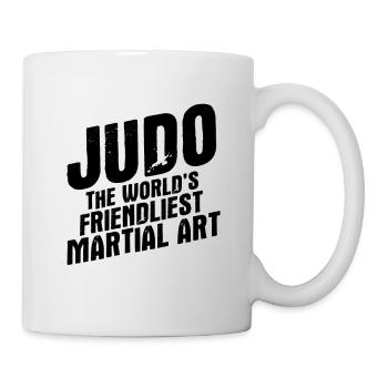 Japanischer Kampfsport Judo - Tasse - Weiß - Rechts