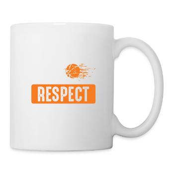 basketball respect - Tasse - Weiß - Rechts
