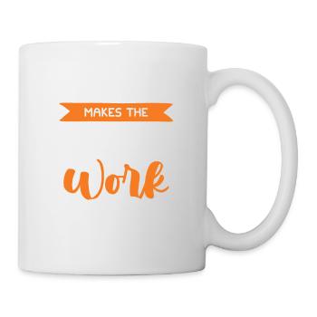 Travail d’équipe de basketball - Mug blanc - blanc - Droite