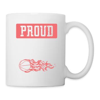 basketball mama - Tasse - Weiß - Rechts
