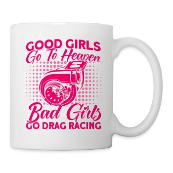 Drag Race Drag Racing Autorennen Geschenk - Tasse - Weiß - Rechts