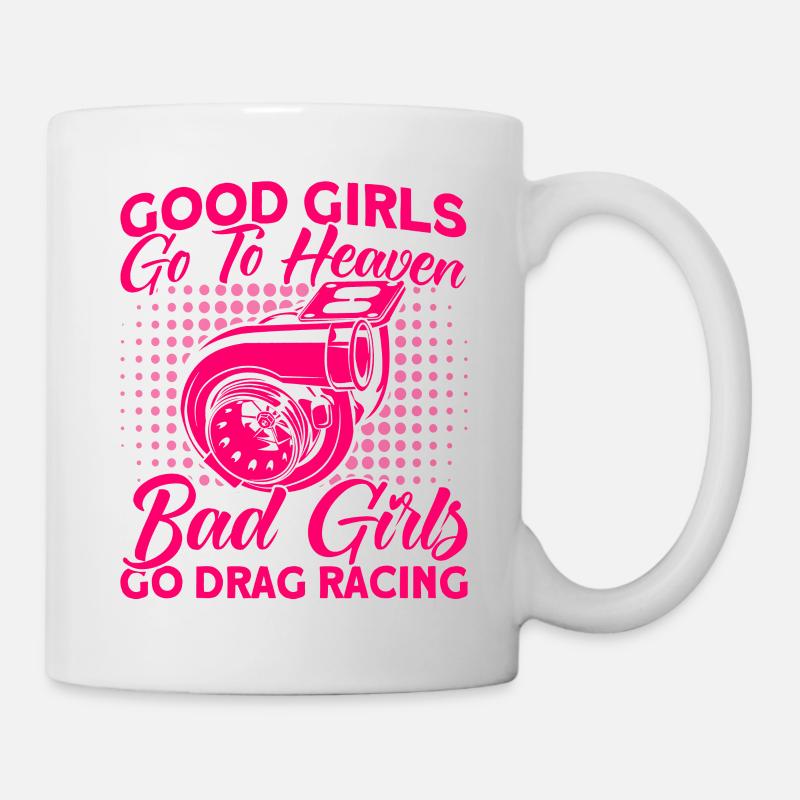 Drag Race Drag Racing Autorennen Geschenk - Tasse - Weiß