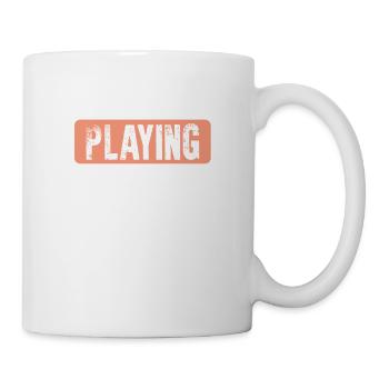 playing cricket - Tasse - Weiß - Rechts