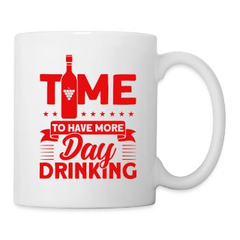 Cadeau de fête de la fête de la fête des verres à vin - Mug blanc - blanc - Droite