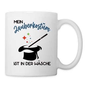 Zauberer Fasching Karneval Halloween Zauber Kostüm - Tasse - Weiß - Rechts