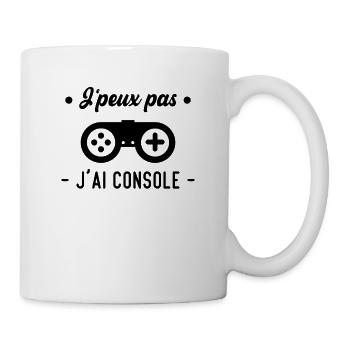 J'peux pas j'ai console - Mug blanc - blanc - Droite