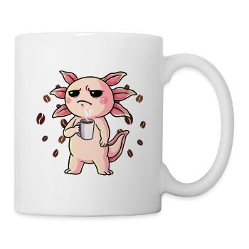 Nicht Ansprechen Vor Dem Ersten Kaffee Axolotl - Tasse - Weiß - Rechts